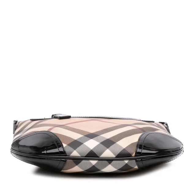Beige Burberry Supernova Check Coated Canvas Dryden Crossbody in Beige Coated canvas from Designer Revival, photo 3 of 7