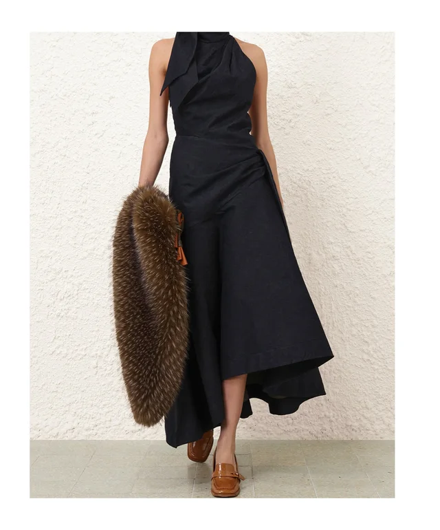 Zimmermann Valiant Draped Denim Dress, photo 3 of 6 from SENSER