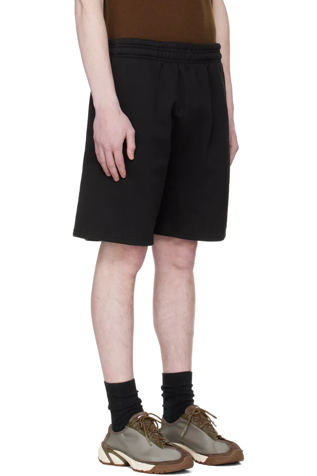 Entire Studios Black Standard Sweat Shorts, photo 2 of 4 from SSENSE