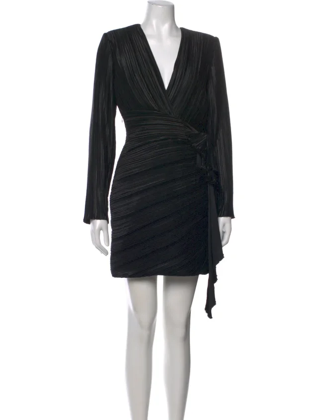 Givenchy V-Neck Mini Dress in black from The RealReal