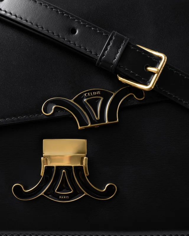 Celine Teen Triomphe Shoulder Bag with Flap, photo 5 of 5 from SENSER