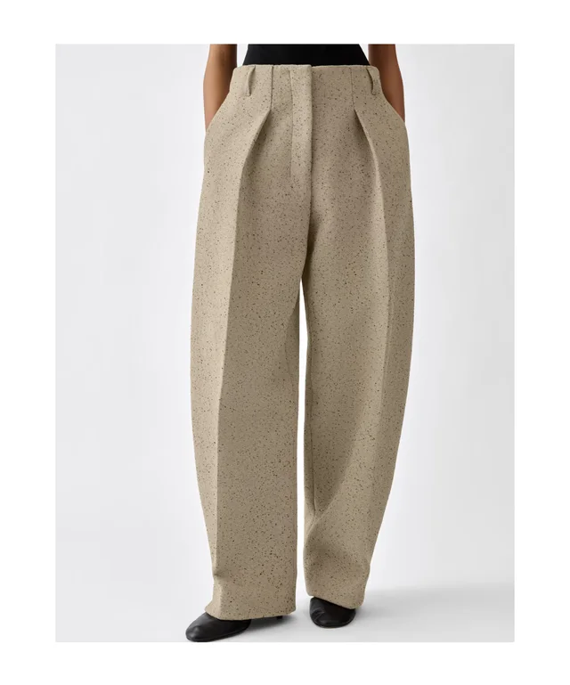Jacquemus Ovalo Pleated Wide-Leg Pants, photo 2 of 6 from SENSER