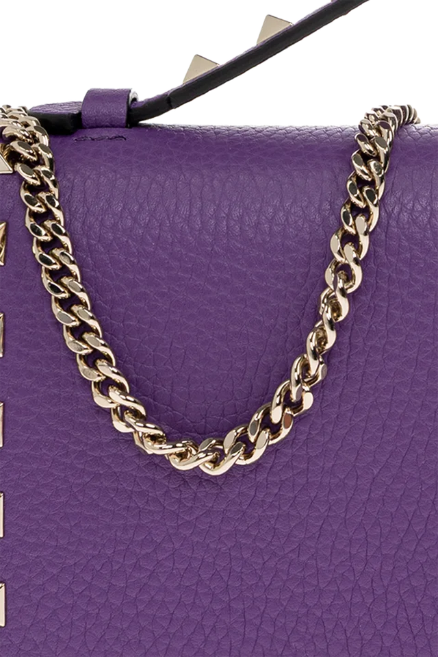 Valentino Garavani Rockstud Foldover Top Chained Wallet, photo 6 of 6 from SENSER