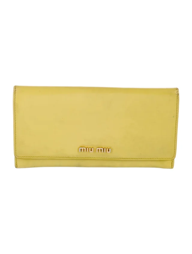 Miu Miu Other bag in Yellow Leather from The RealReal