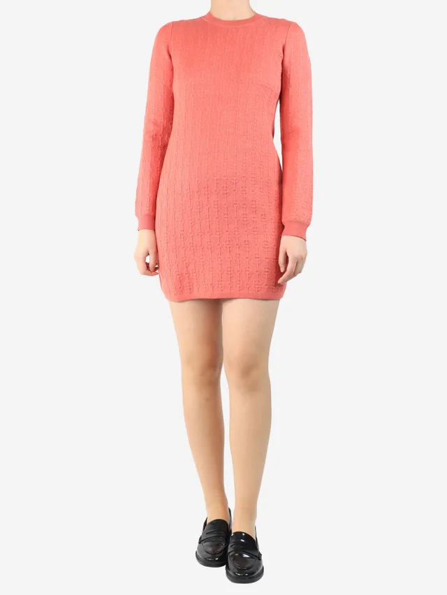 Hermès Pink cashmere and silk-blend knit dress - size UK 12 in Pink Silk from Sign of the Times
