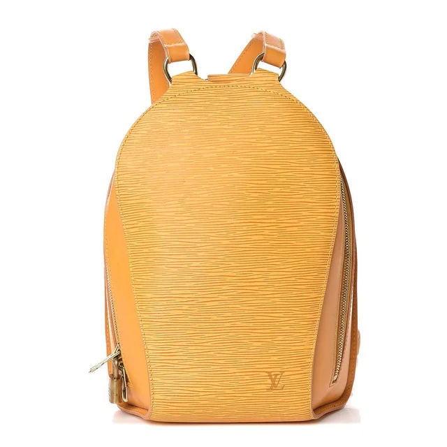 Louis Vuitton Yellow Epi Leather Mabillon Backpack in Yellow Leather from Bagriculture