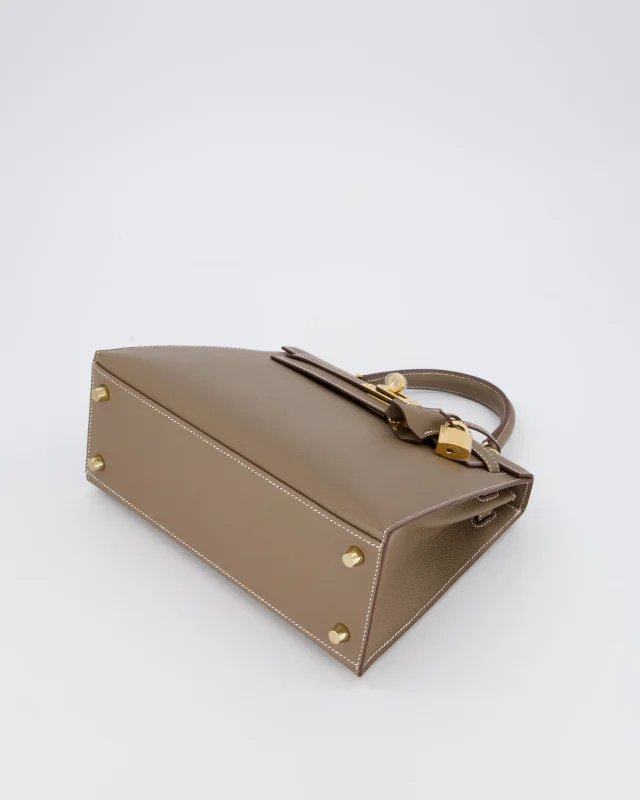 Hermès Kelly 25 Sellier in Taupe Epsom leather from Sellier, photo 16 of 23