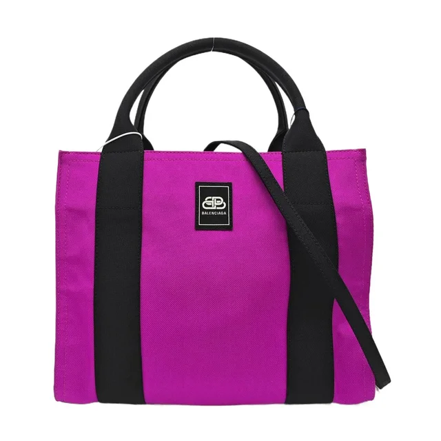Balenciaga Purple Canvas Tote Bag in multicolor Canvas from Grailed