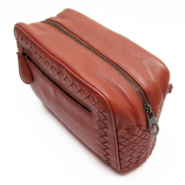 Bottega Veneta Leather Brown Bag Shoulder Intrecciato in brown|red Woven leather from Poshmark