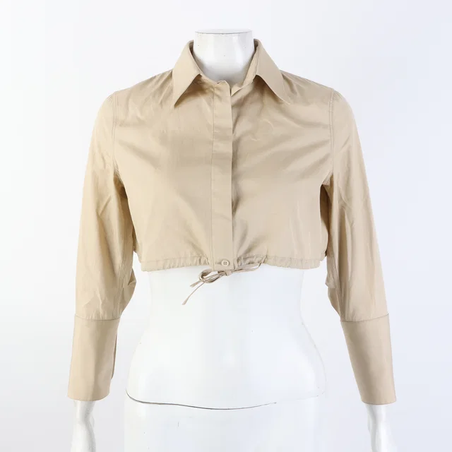 Alaïa 알라이아 크롭 긴소매 셔츠 from GUGUS