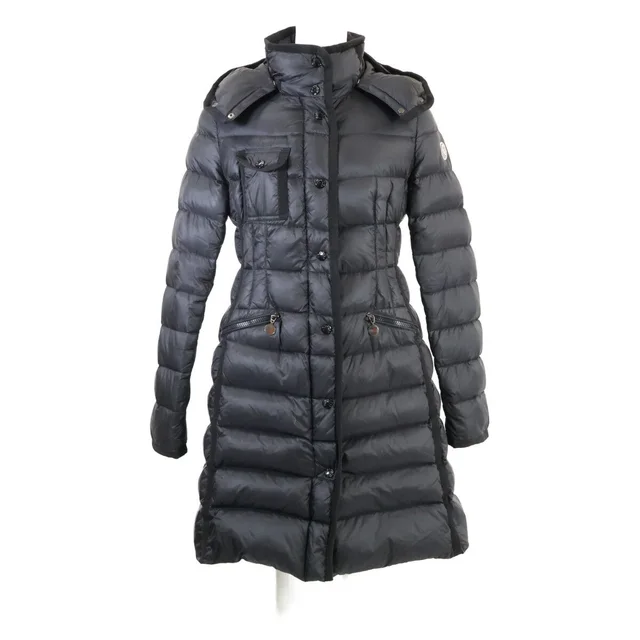 Moncler Nylon Hermine Down Coat in Nylon from The Reluxe
