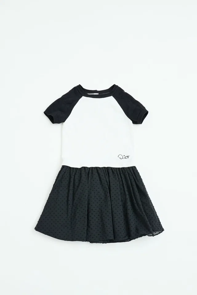 Dior Kids Embroidered Logo Shirt Dress from VSP Consignment