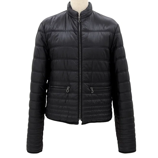 Chanel CC Mark Zip-Up Reversible Down Jacket #36 Black/Red in Black from VINTAGE QOO TOKYO