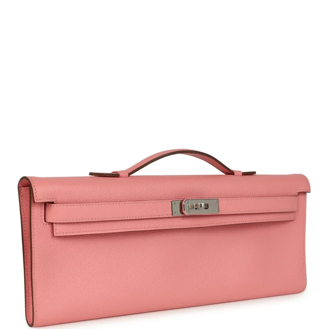 Hermès Kelly Cut Rose Confetti Epsom Palladium Hardware in Pink Epsom leather from Madison Avenue Couture, photo 2 of 2