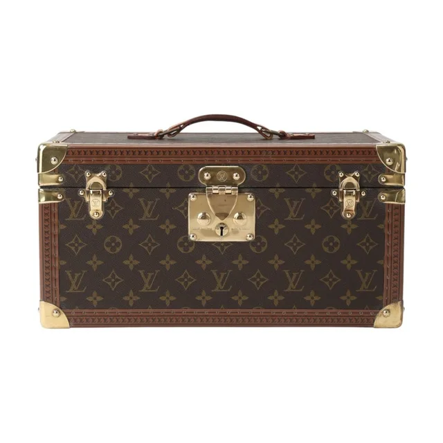 Louis Vuitton Monogram Attache Case Boite Buteil Trunk Brown in Brown Coated canvas from The Reluxe