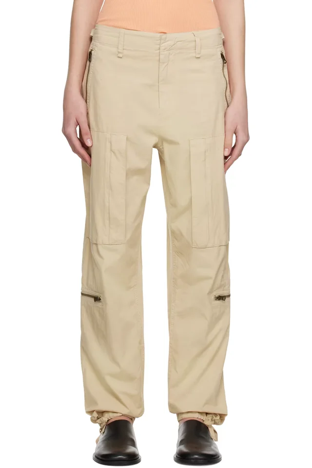 rag & bone Beige Kai Flight Trousers, image 1 of 1 from SSENSE
