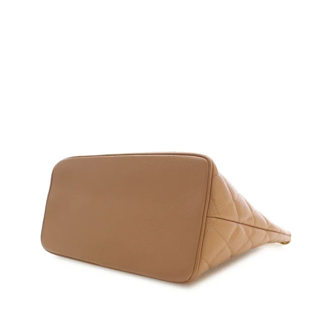 Beige Chanel Caviar Medallion Tote in Beige Caviar leather from Designer Revival, photo 7 of 15