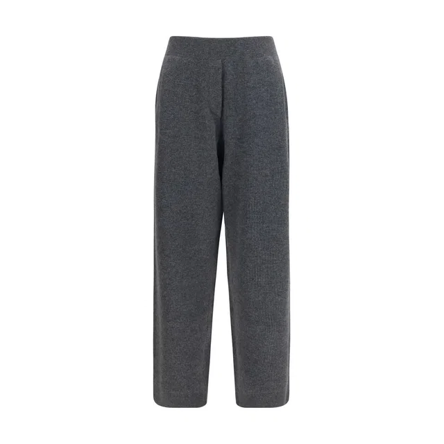 Brunello Cucinelli Gray Cashmere Casual Pants in Grey Cashmere from HEWI