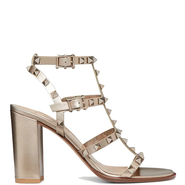 VALENTINO GARAVANI Rockstud Gladiator Block 90 Nappa, Metallic Skin from Cultstatus, photo 1 of 1