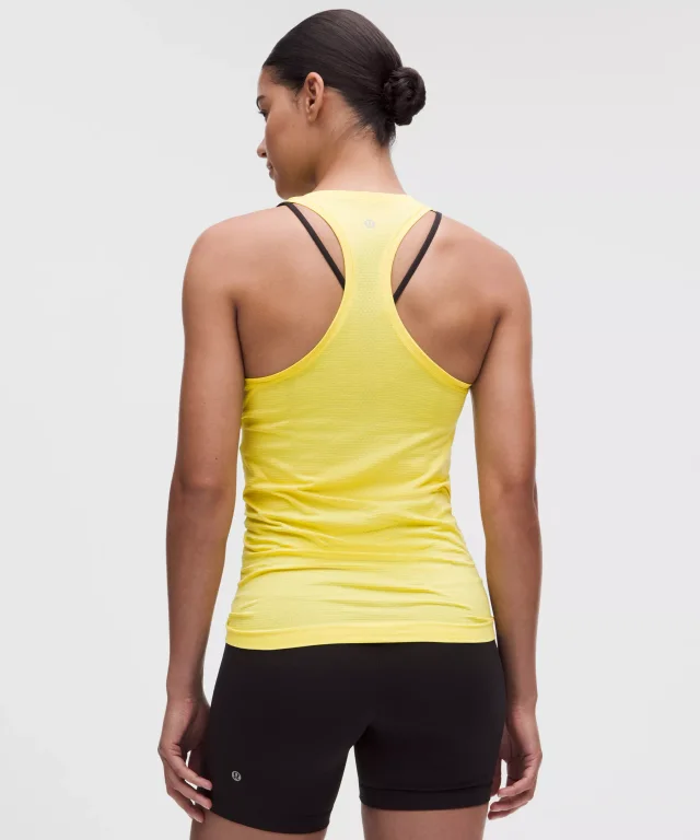lululemon Swiftly Tech Racerback Tank Top 2.0 *Hip Length in Lime & Yours/Lime & Yours, photo 2 of 5 from lululemon
