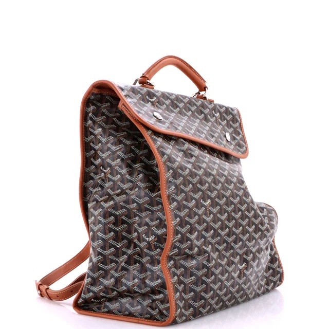 Goyard Saint Leger Briefcase Backpack Coated Canvas in brown|red Coated canvas from Rebag, photo 2 of 8