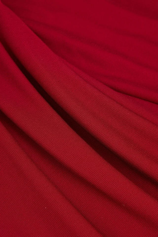 Esse Studios Bonachi Draped Jersey Mini Dress in Claret, photo 4 of 4 from THE OUTNET