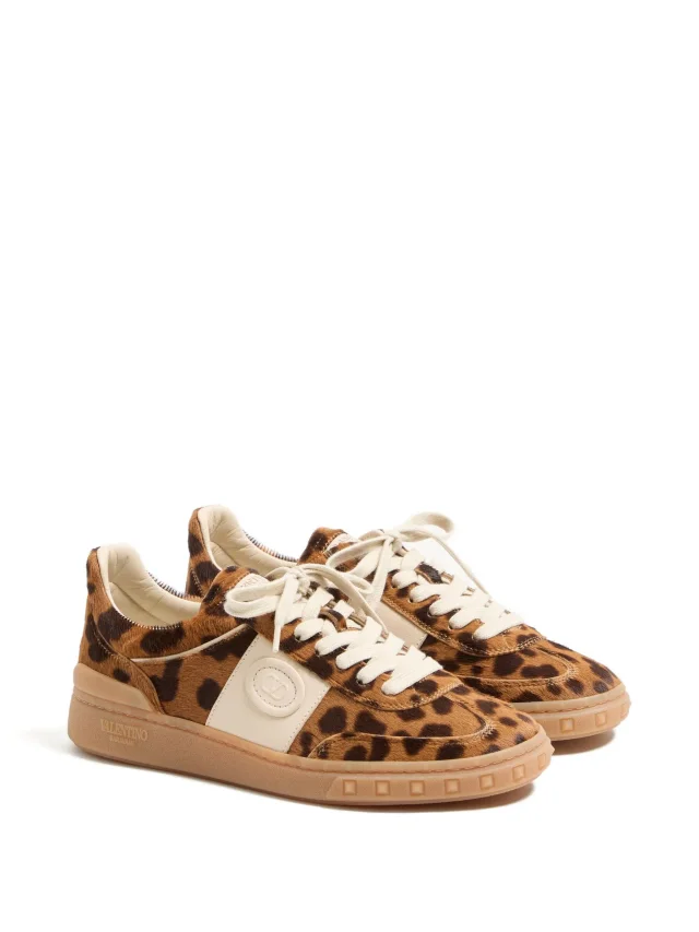 Valentino Garavani Upvillage trainer in pony-effect calfskin leather, photo 2 of 2 from FARFETCH