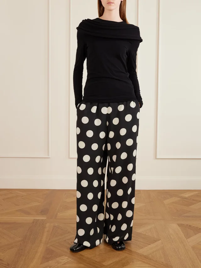 JUNYA WATANABE Stretch-jersey blouse in Black, photo 2 of 2 from NET-A-PORTER (Canada)