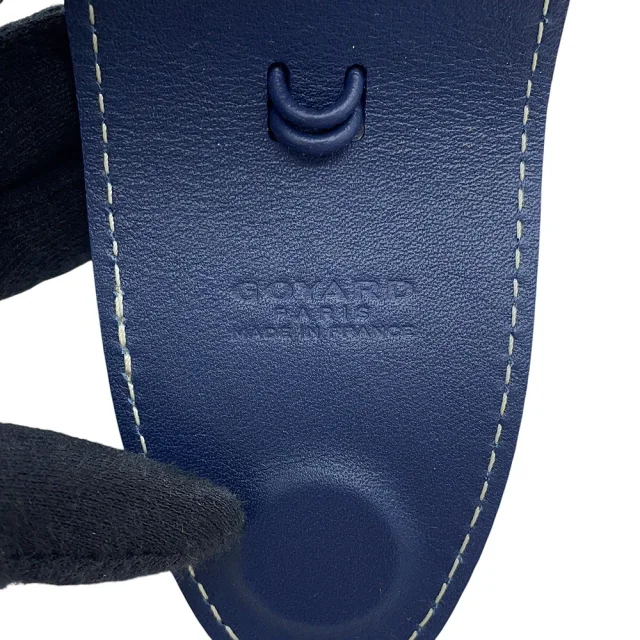 Goyard Black Universal Bag Clip NavyCROCUNPMLCL12CL12X Leather in Black Leather from GALLERY RARE, photo 6 of 7