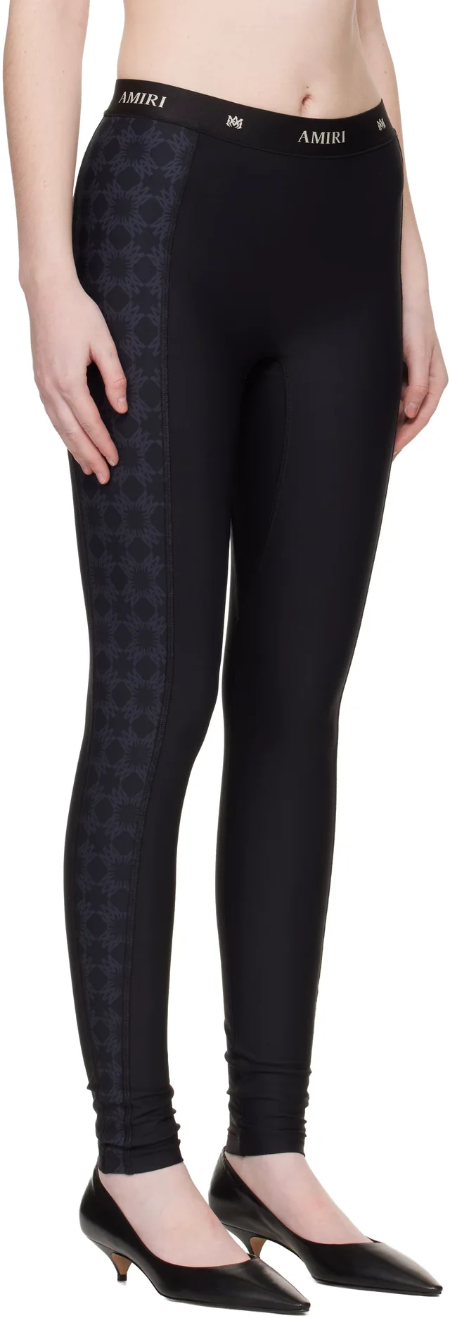 AMIRI Black MA Quad Leggings, photo 2 of 5 from SSENSE
