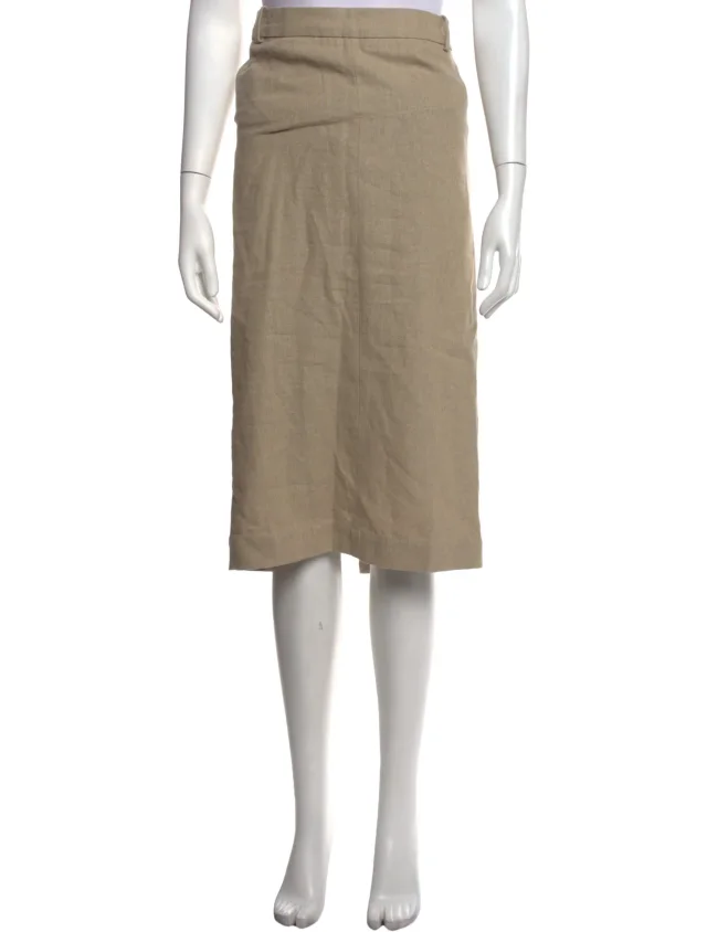 Jacquemus Linen Midi Length Skirt from The RealReal