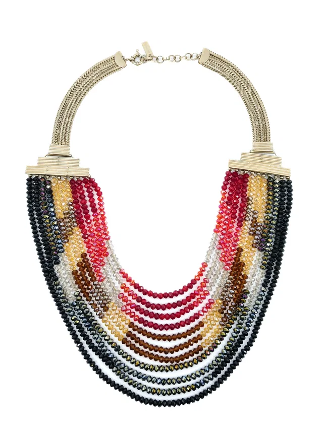 Etro Beaded Multistrand Necklace from Arcade Vintage