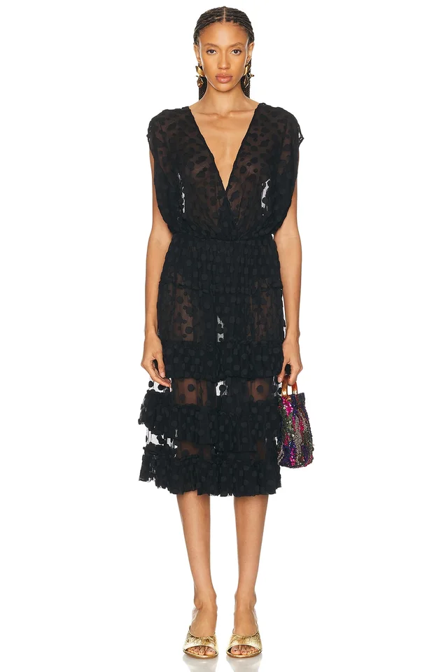 Dries Van Noten Dally Dress in Black from FWRD, photo 1 of 1