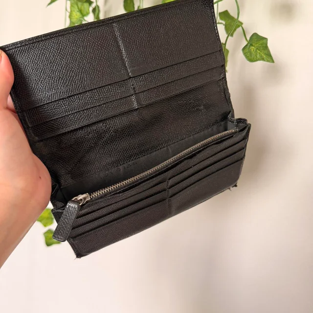 Bvlgari Women's Wallet - Black in black from Depop, photo 4 of 8