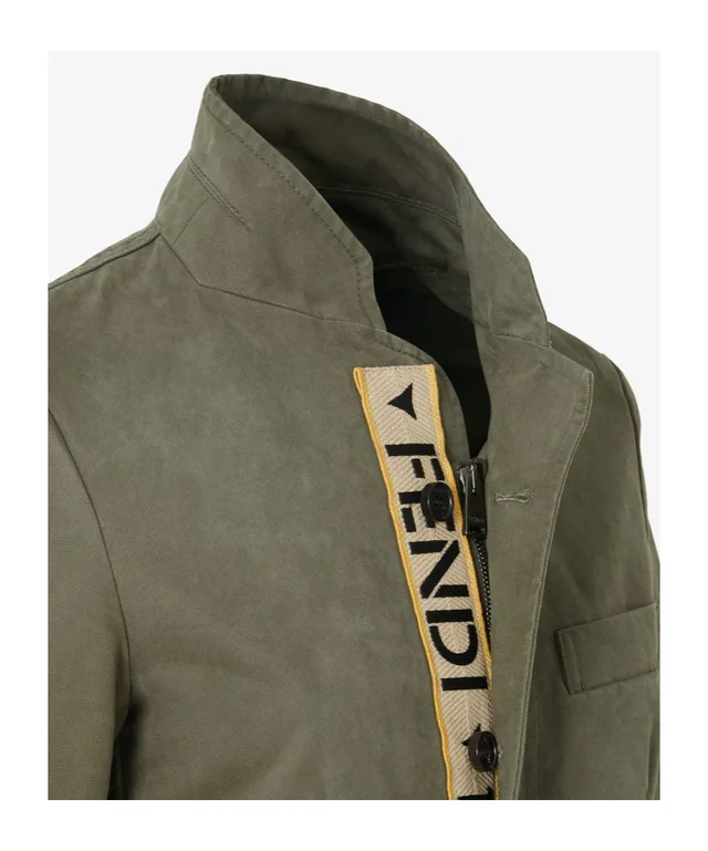 Fendi Jacket Green cotton drill jacket, image 1 of 1 from SENSER