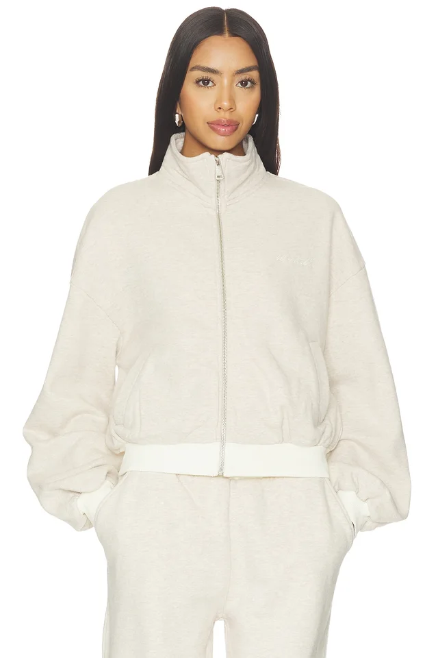 4th & Reckless Josefina Zip Up in Oatmeal, photo 2 of 5 from REVOLVE (Canada)