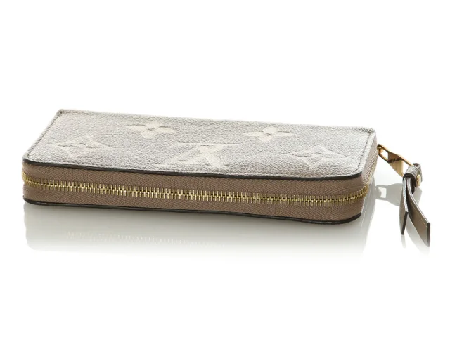 Louis Vuitton Dove and Cream Bicolor Monogram Empreinte Leather Zippy Wallet in White Leather from Ann's Fabulous Finds, photo 7 of 9