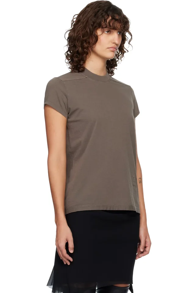 Rick Owens DRKSHDW Gray Temple Level T-shirt, photo 2 of 4 from SSENSE