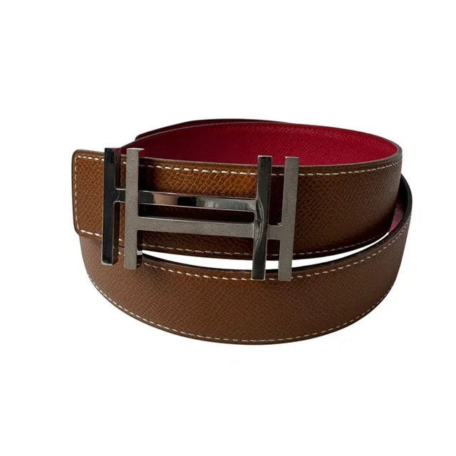 Hermès H Carre Belt 65 Buckle in Leather from The Reluxe