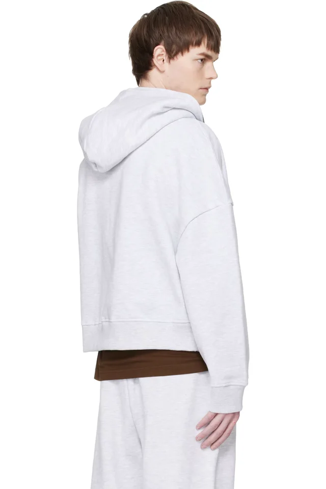Entire Studios Gray Eternal Zip Hoodie, photo 3 of 4 from SSENSE