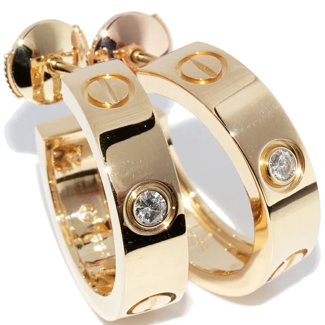 Cartier Love Au750 Diamond Earrings from LuxUness