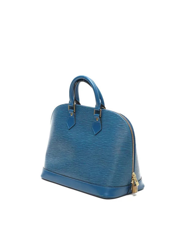 Louis Vuitton Epi Alma PM Bag in Suede from A Retro Tale, photo 3 of 13