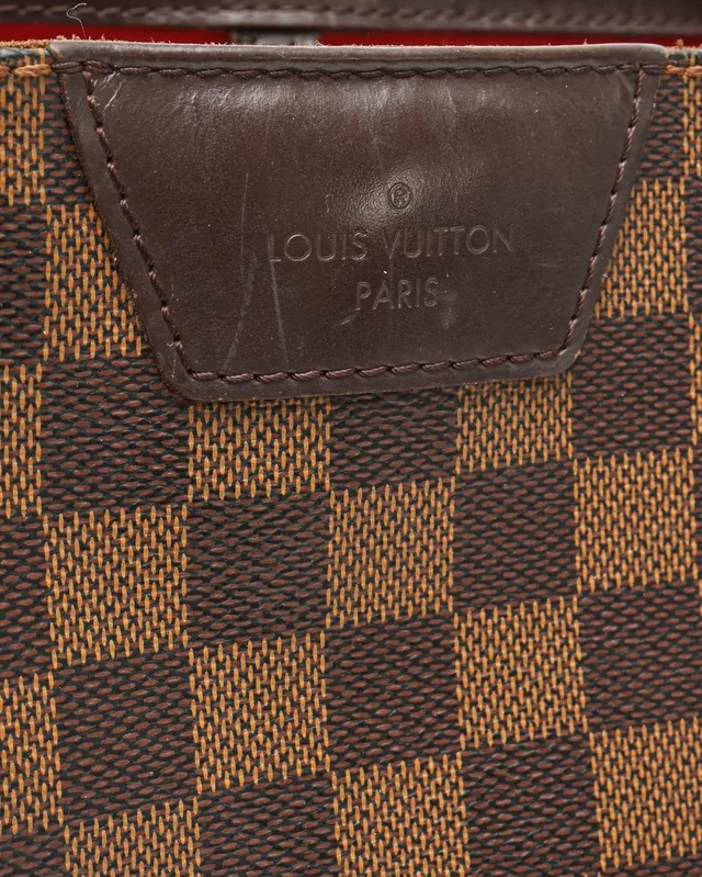 Louis Vuitton Damier Ebene Cabas Rivington Tote Bag in Brown from A Retro Tale, photo 6 of 13