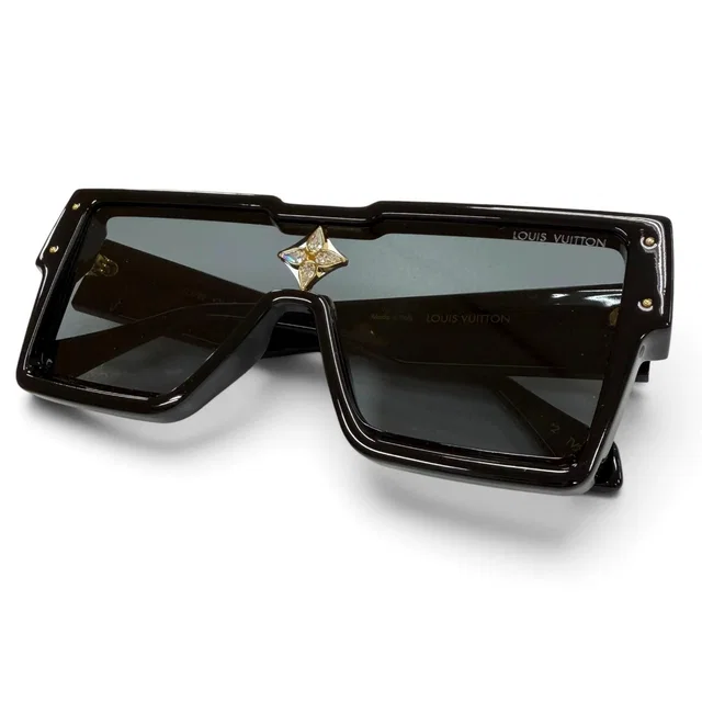 Louis Vuitton Cyclone Eyewear Sunglasses Black Demo Lens in Black from The Reluxe