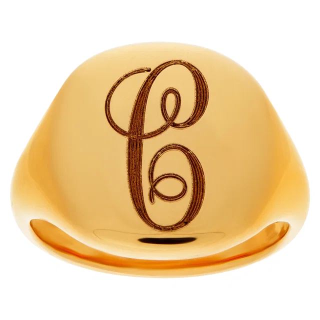 David Yurman "Signet" ring in Yellow Yellow Gold from Gray And Sons