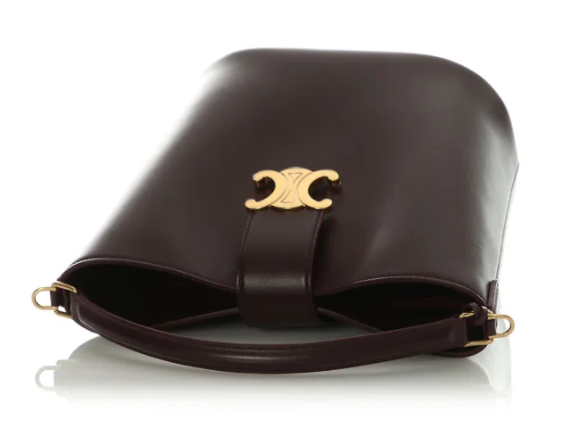 Celine Medium Deep Burgundy Louise in Burgundy Leather from Ann's Fabulous Finds, photo 8 of 10