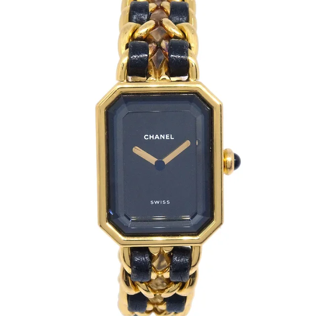 Chanel Premiere Watch Gold #M in Gold Leather from AMORE Vintage Tokyo