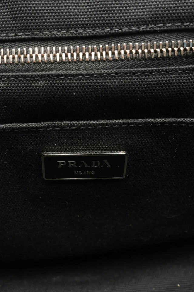 Prada Canapa Cow Print Tote Bag in Canvas from A Retro Tale, photo 7 of 8