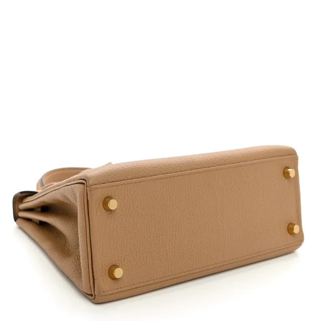 Hermès Togo Kelly Retourne 25 Chai in Togo leather from FASHIONPHILE, photo 4 of 12