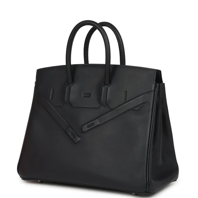 Hermès Birkin Shadow 25 Caban Swift Palladium Hardware in Swift leather from Madison Avenue Couture, photo 2 of 2